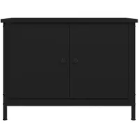 vidaXL Armoire TV avec portes Noir 60x35x45 cm Bois composite