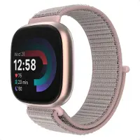 IMoshion Bracelet en nylon pour le Fitbit Versa 4/ 3 / Sense (2) - Rose