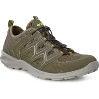 Ecco Terracruise Lt. Low Vent, chaussures de ville pour hommes, modèle bas, couleur verte, style décontracté