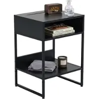 Relaxdays table de nuit (40 x 30 x 40 cm)