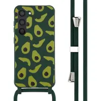 IMoshion Coque design en silicone avec cordon pour Samsung Galaxy S23 - Avocado Green