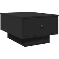 vidaXL Table basse noire 60x45x31 cm Bois composite