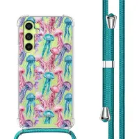 IMoshion Coque Design avec cordon pour Samsung Galaxy A34 (5G) - Jellyfish Watercolor