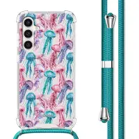 IMoshion étui design avec cordon pour le Samsung Galaxy S23 FE - Jellyfish Watercolour