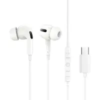 Baseus Écouteurs filaires Encok CZ18 Intra-auriculaires Microphone USB-C Blancs