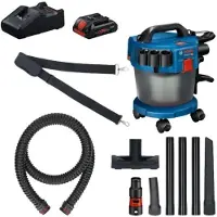 Bosch Gas 18v-10 L +1xpc18v 4.0ah+gal Industrial Vacuum Cleaner Bleu One Size / EU Plug 220V