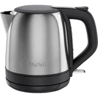 Tefal Subito Mini KO5S2DE0, 1 l, 2400 W, Noir, Acier inoxydable, Acier inoxydable, Indicateur de niveau d'eau, Sans fil