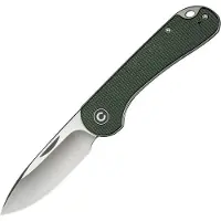 CIVIVI Elementum Slip Joint C18062AJ-2 Satin, Green Micarta, couteau de poche slipjoint