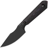 Kizer Cutlery Couteau Mini Harpoon S45VN, Fat Carbon, Black DLC