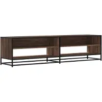 vidaXL Armoire TV marron imitation chêne 180,5x40x46 cm Matériau dérivé du bois