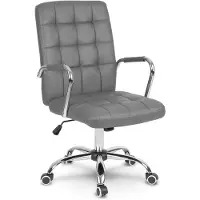 Sofotel 2431 Fauteuil de bureau Benton, simili cuir, gris