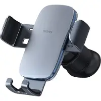 Baseus Metal Age II - Support de téléphone pour voiture - Grille de ventilation - Gris foncé