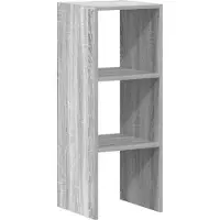 vidaXL Bibliothèque empilable Gris Sonoma 30x30x80 cm Bois composite