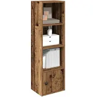 vidaXL Bibliothèque vieux bois 31x24x102 cm bois d'ingénierie