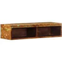 vidaXL Armoire TV murale 80x30x19 cm Vieux bois massif