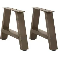 vidaXL Pieds de table basse en forme de A 2 pcs. 40x(30-31) cm acier