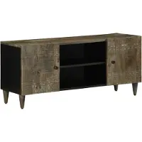 vidaXL Armoire TV gris clair 105x33,5x46 cm bois massif mangue