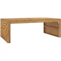 vidaXL Table basse 110x60x38 cm bois massif teck