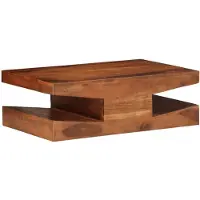vidaXL Table basse 90x60x30 cm en bois massif d'acacia