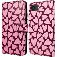 IMoshion Étui de télephone portefeuille Design pour Apple iPhone 17e / 16e - Hearty Blush