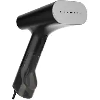 SteamOne SIMON XL 2, fer à vapeur portable, 0,14 l, noir, chromé, avec boutons, débit de vapeur de 28 g/min, plaque en céramique