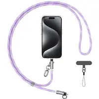 Usams Smycz Do Telefonu Z Kablem Do Ładowania Sj746 30W Usb-C Do Lightning 1.2M Fioletowy