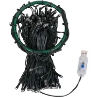 vidaXL Filet lumineux pour arbre de Noël avec 400 LED blanc froid 400 cm