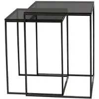 Kaheku table Eklund set de 2 pièces noir 323025913