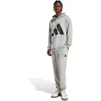 Adidas Survêtements 'BIG LOGO HOODED' gris / noir