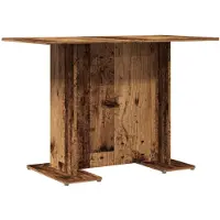 vidaXL Table de salle à manger aspect bois ancien 110x60x75 cm Bois composite