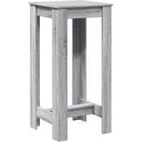 vidaXL Table de bar Gris Sonoma 51x50x103,5 cm Bois composite