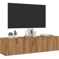 vidaXL Armoire TV Artisan-Chêne 120x30x30 cm Bois composite