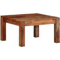 vidaXL Table basse 60x60x35 cm en bois massif d'acacia