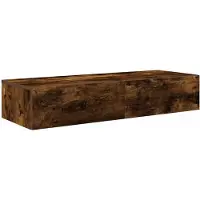 vidaXL Étagère murale avec tiroirs chêne fumé bois d'ingénierie