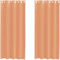 vidaXL Voile Rideaux avec oeillets 2 pcs. Terracota