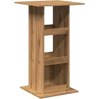 vidaXL Table de bar avec étagères Chêne Artisan 60x60x102 cm Bois composite