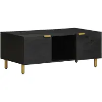 vidaXL Table basse noire 100x54x40 cm Bois composite