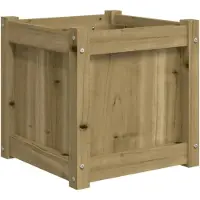 vidaXL Jardinière 40x40x40 cm bois de pin imprégné