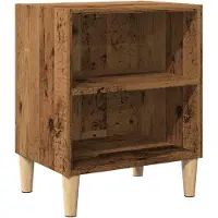 vidaXL Table de chevet vieux bois 40x30x50 cm bois d’ingénierie