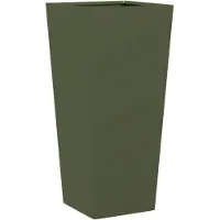 vidaXL Jardinière vert olive 35x35x75 cm acier