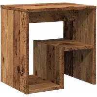 vidaXL Table de chevet vieux bois 40x30x40 cm bois d'ingénierie