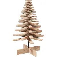 vidaXL Arbre de Noël en bois pour décoration 100 cm bois massif de pin