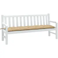 vidaXL Coussin pour banc de jardin Melange Beige 180x50x7 cm Tissu
