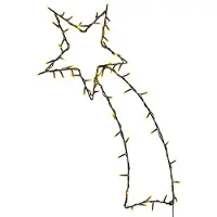 vidaXL Illumination de Noël Silhouette d'étoile filante 80 LEDs