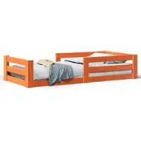 vidaXL Lit en bois massif sans matelas pin brun cireux 80x200 cm
