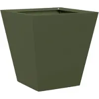 vidaXL Jardinière vert olive 30x30x30 cm acier