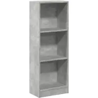 vidaXL Bibliothèque gris béton 40x24x109 cm bois d'ingénierie