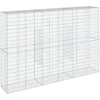 vidaXL Gabion avec couvercle 300x50x200 cm Fer galvanisé
