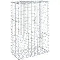 vidaXL Gabion avec couvercle 100x50x150 cm Fer galvanisé