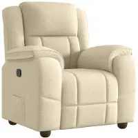 vidaXL Fauteuil relax Tissu Crème